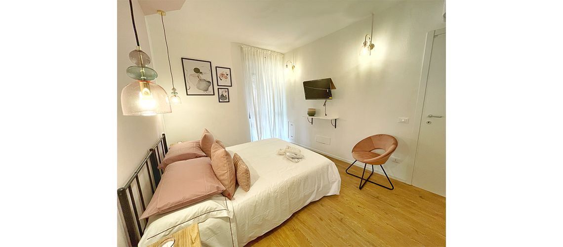 progettazione personalizzata di interni, interior design per un appartamento ad uso turistico a Bologna